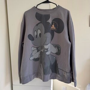 Walt Disney World Mickey Mouse 50th Anniversary Gray Sweatshirt Crewneck